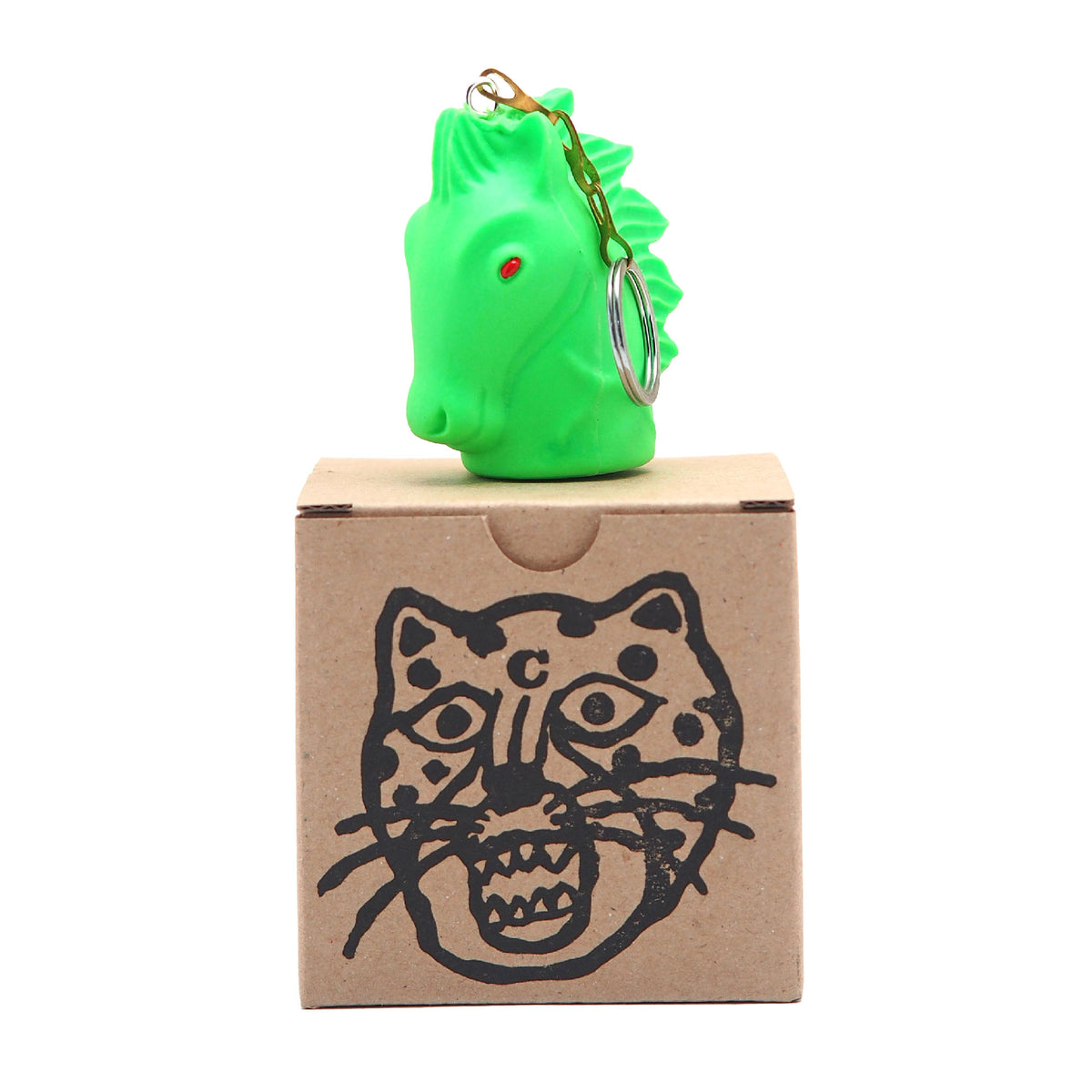UMA KEY RING(レジン製/蛍光GREEN)