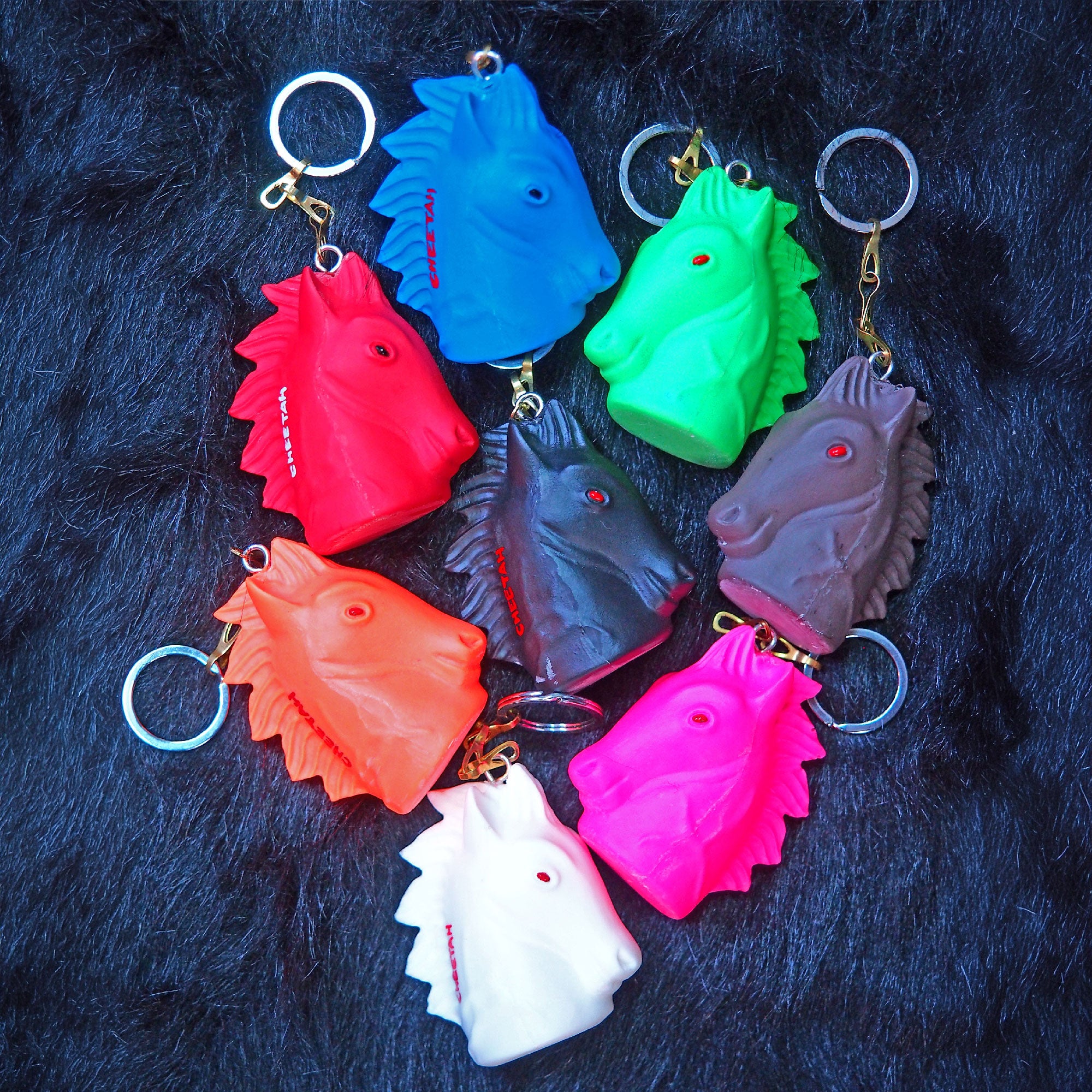 UMA KEY RING(レジン製/蛍光PINK)